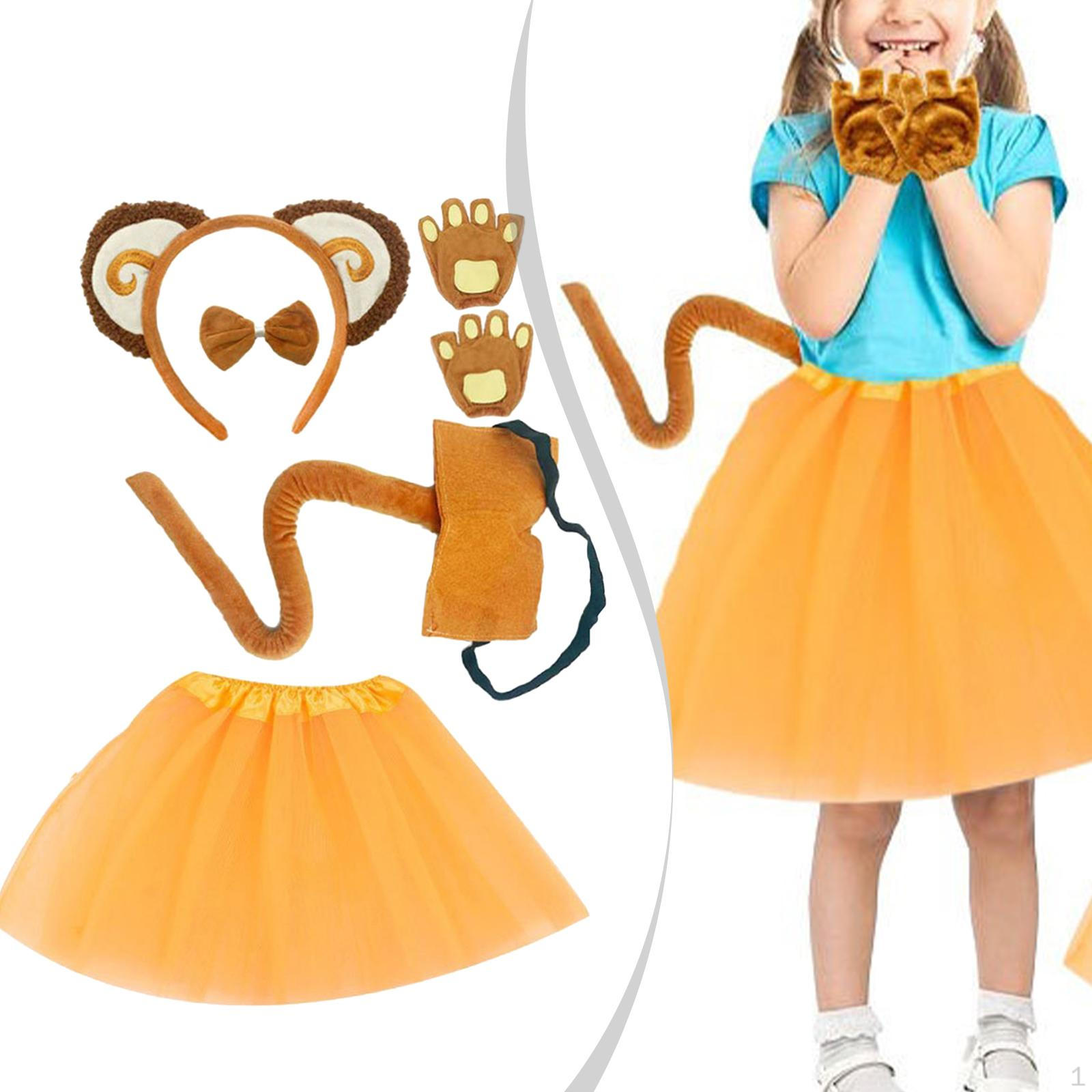 

Monkey Ears and Tail Set Headdress Cosplay Props for Birthday Masquerade Holiday