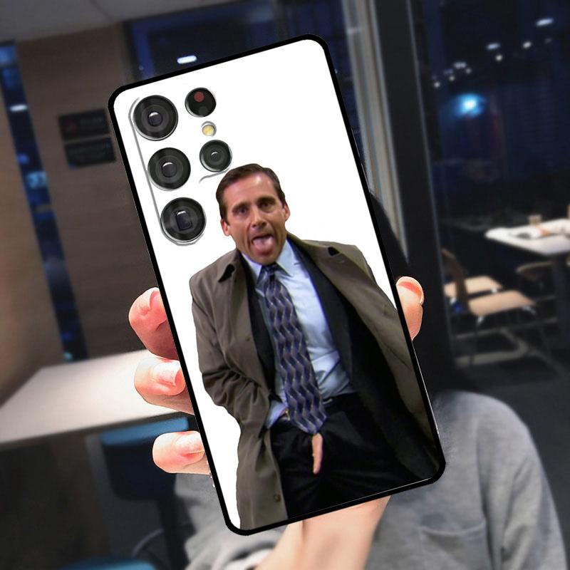 The Office Michael Scott Case For Samsung Galaxy S22 S23 Ultra S21 S20 FE S9 S10 Note 10 Plus Note 20 Ultra Cover
