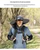 Men's Summer Outdoor Cooling Fan Hat - High Wind Power Sun Protection for Hiking, Fishing, and Mountaineering. Lightweight Fisherman Style.