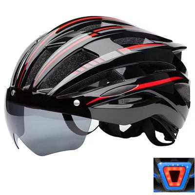 Lishi Magnetischer Fahrradhelm mit wiederaufladbarem Rücklicht