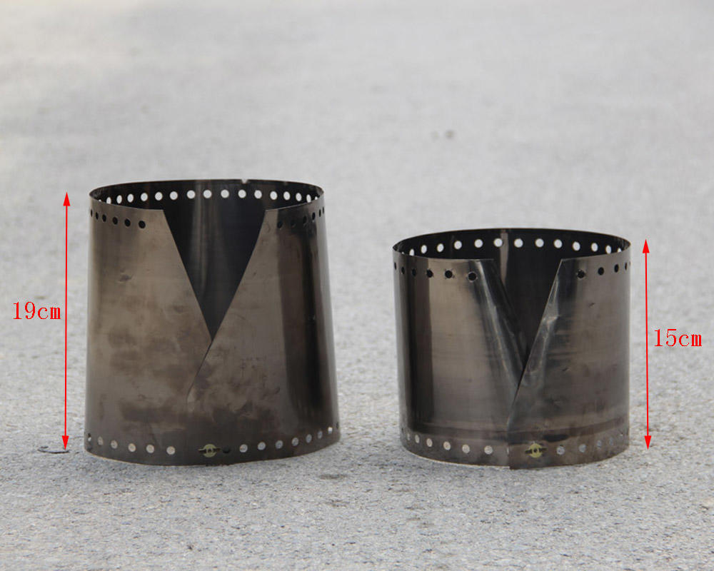 Ultralight Ultra-thin Titanium Outdoor Camping Stove Wind Shield Screen Height 15cm 19cm Windproof Plate windshieldalcohol