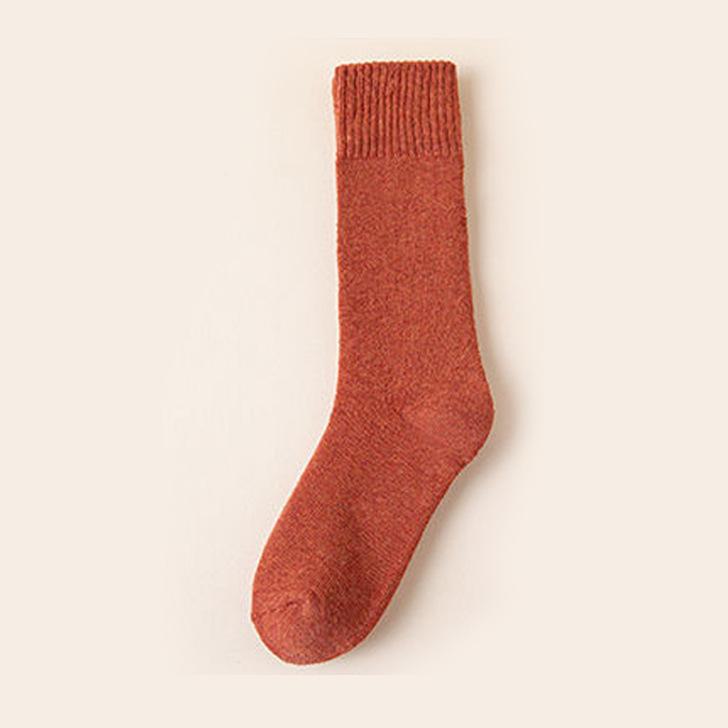 Women's Velvet Thick Winter Socks - Mid-Tube Warm Terry Floor Socks