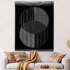 Abstract Black and White Striped Design Patterned Tapestry Home Decor, Suitable for Bedroom and Living Room, Gift