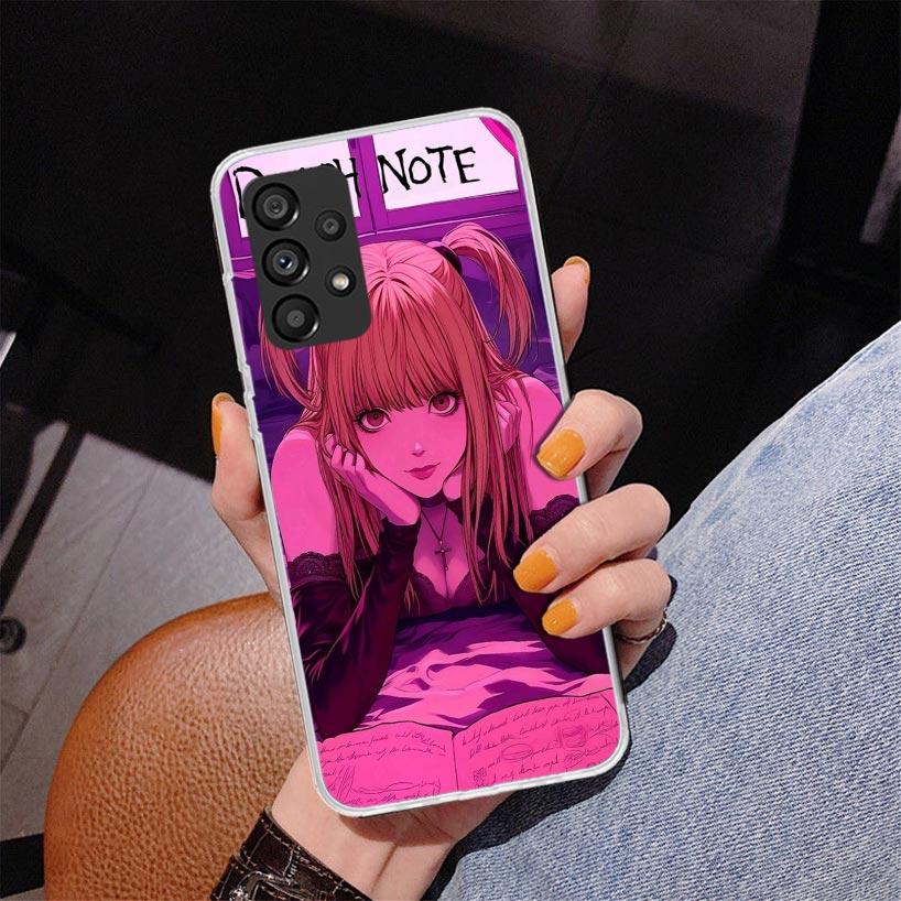 N-Note D-Death MisaMisa Phone Case For Samsung Galaxy A52 A32 A22 A12 A51 A31 A50S A30S A20S A10S Note 20 Ultra 10 Plus S10 A72