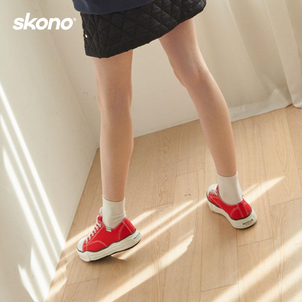 Skono Grunge Canvas Sneakers / Red