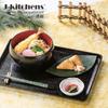 Keyaki Kaiseki Tray 39cm Lacquerware Made In Dishwasher Safe J-kitchens Heat-Resistant (Tray/Obon) Black, Non-Slip, (1.5 Ft) (ABS Resin), Japan,