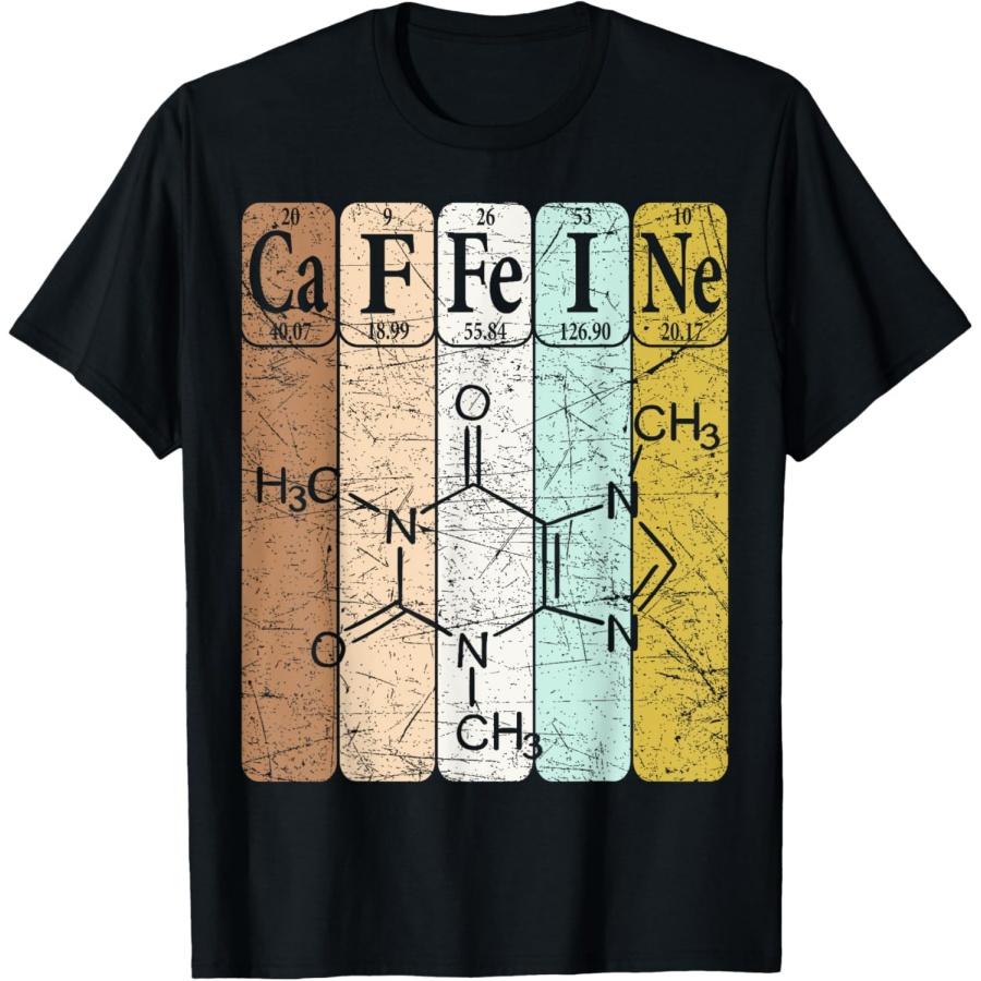 

Caffeine Periodic Table Elements Coffeeholic Coffee Lover T-Shirt(1) XXXXXL чорний