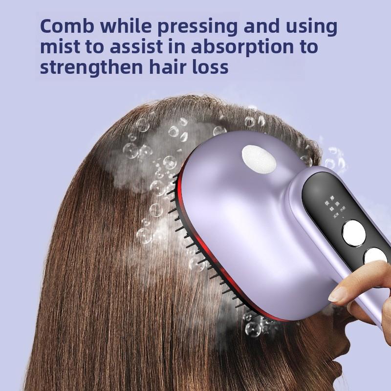 New Massager, Head Red Light Essence Atomizing Vibration Scalp Hair Care Hair Growth Comb, Hair Health Electric Massage Comb