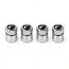 For Volkswagen b44Pcs Aluminum Car Tire Valve Caps Diamond Tyre Valve Airtight Cover Waterproof Dust For VW Jetta Golf EOS GTI Auto Accessories