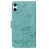 For Sony Xperia 10 VI Case Wallet Cat Pattern Imprinted Leather Phone Cover