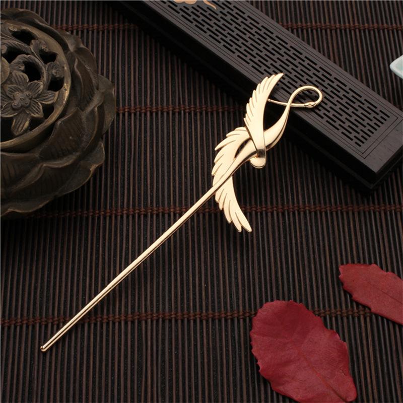 Court Hair Clasp Glaze All-Match An Fu Lu Clasp Ping Chinese Clothing Hairpin Classical Antiquity Hair Hair Accessories Headdress Han