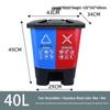Hotel and Guesthouse Wet/Dry Separation Trash Can with Foot Pedal