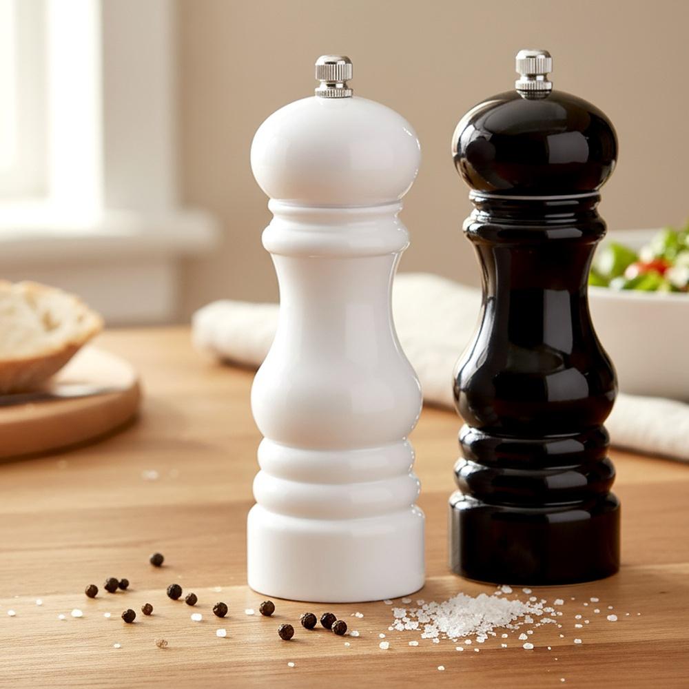 2x Młynek Pieprzu Soli Mielenia Przypraw Młynki Zestaw Młynków Przyprawnik