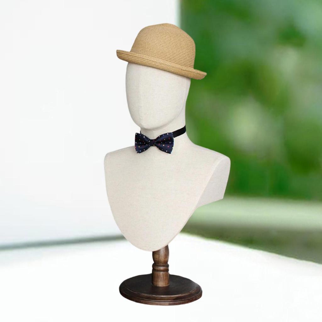 Display Model Head Mannequin Hat Stand Adjustable Height for Jewelry