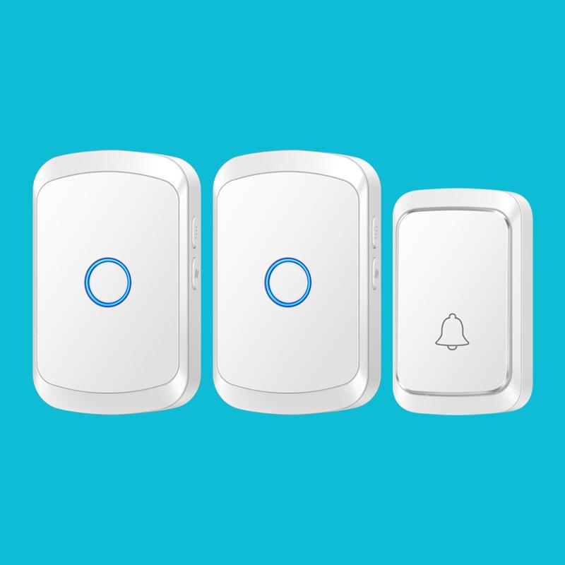 Smart Wireless Doorbell with Ultra-Long Range & Elderly Call Alert White China Standard