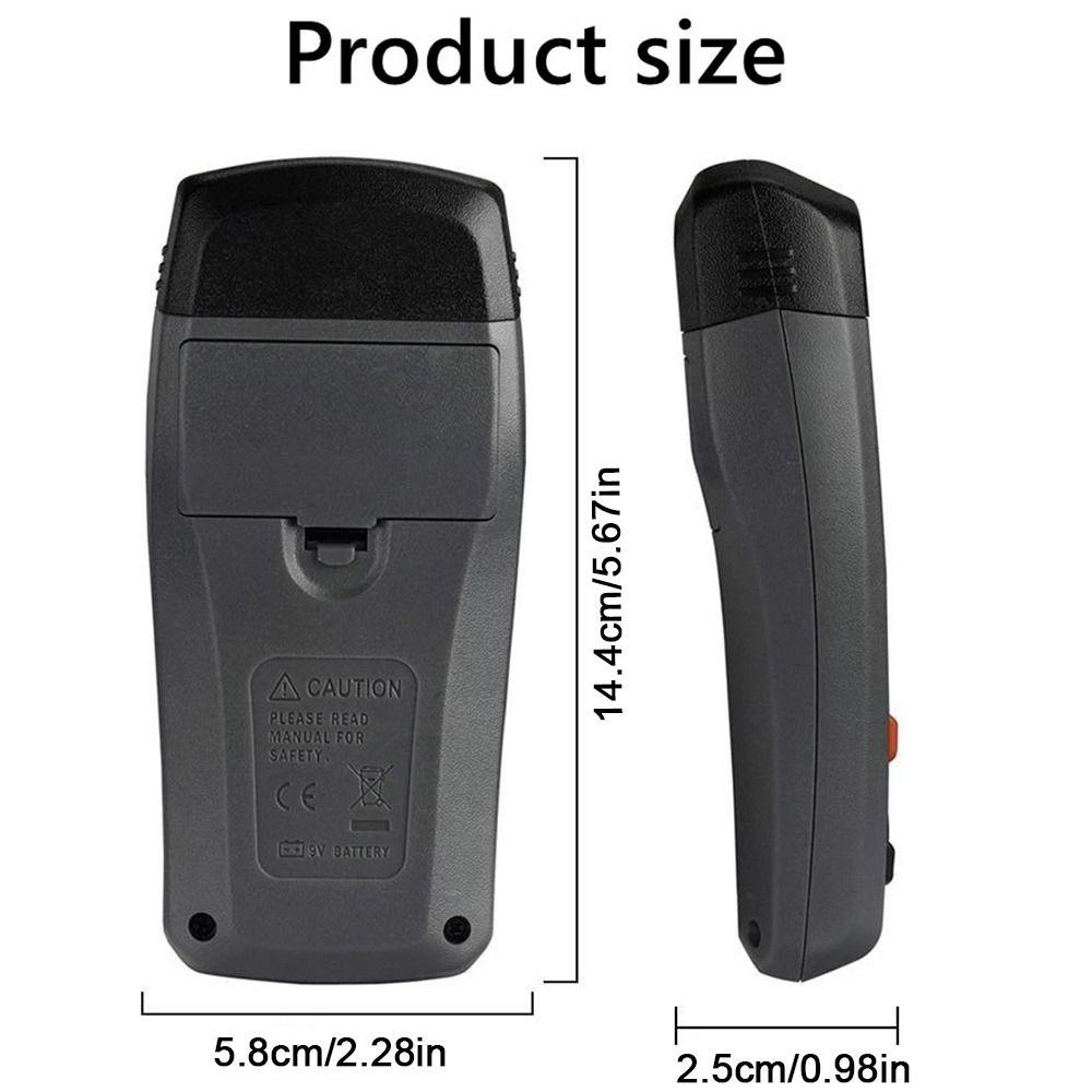 Two Pins Wall Moisture Detector 4 Measurement Modes Timber Damp Hygrometer  Cardboard Box
