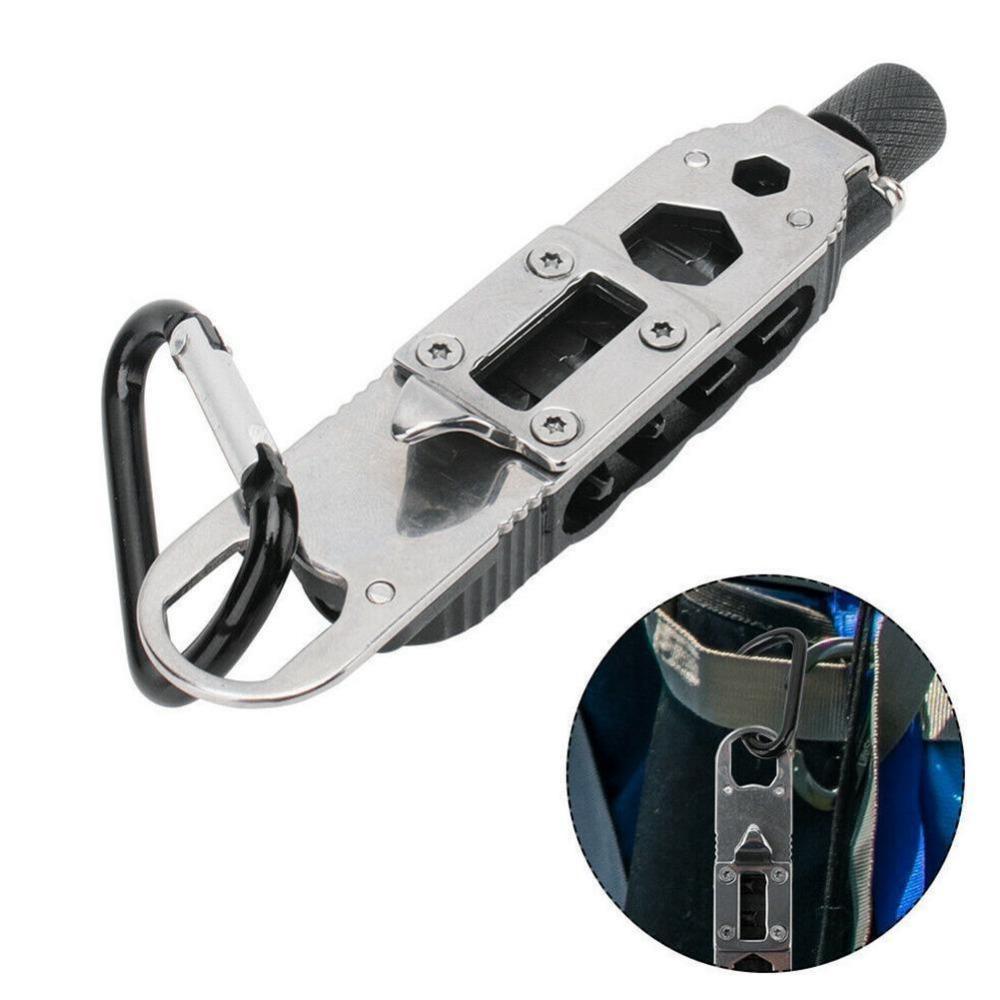 1PC Multifunctional Mini Screwdriver Outdoor EDC Keychain Shape Screwdrivers Portable Steel Repair Tool WBL