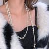 Long Multi Layered Pearl Necklace For Women Temperament Collar Chain Sweater Chain Necklaces Luxury Jewelry Accessories