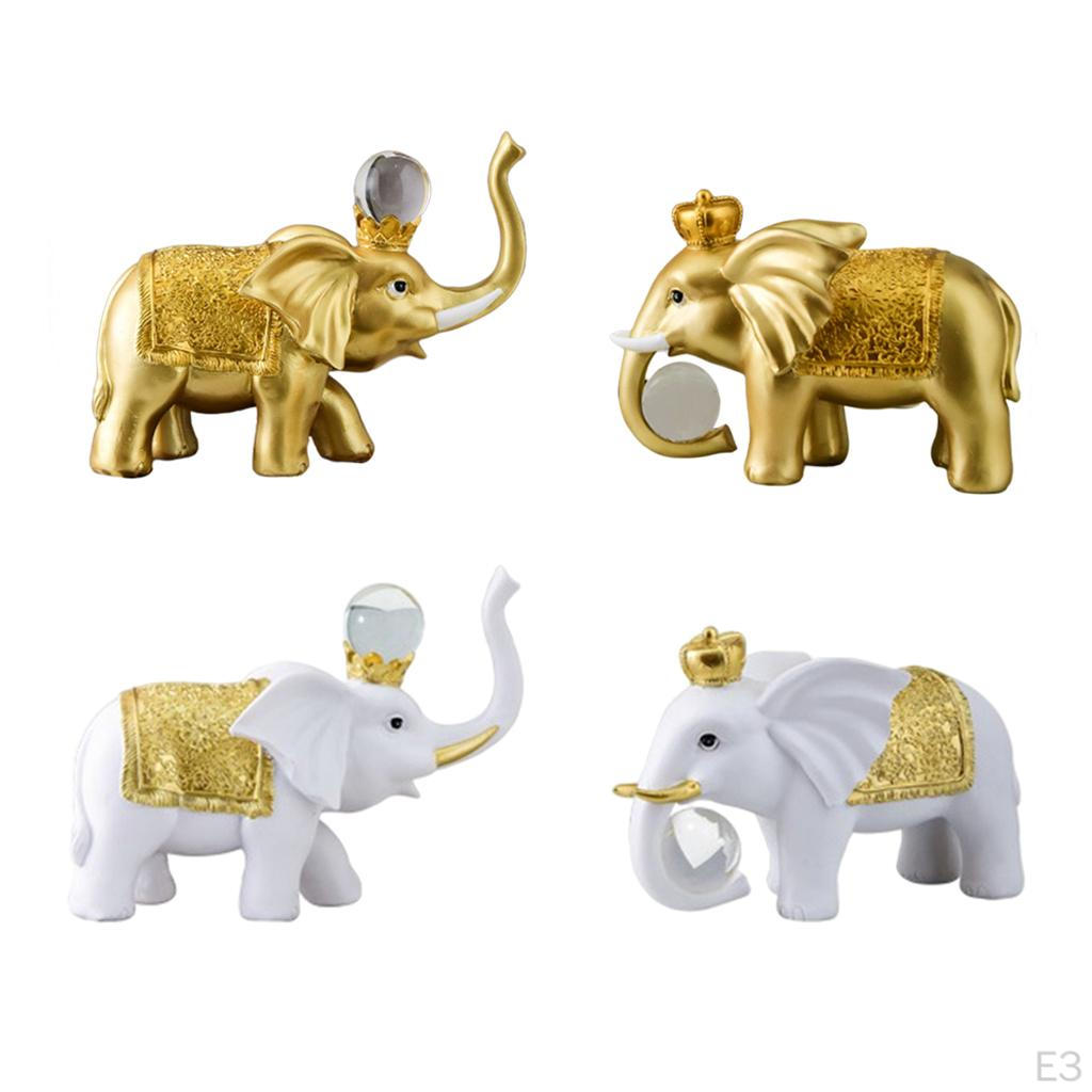Decor Statue for Bookshelf TV Stand Decoration, Resin Animal Sculpture Crafts Gift Friend,
