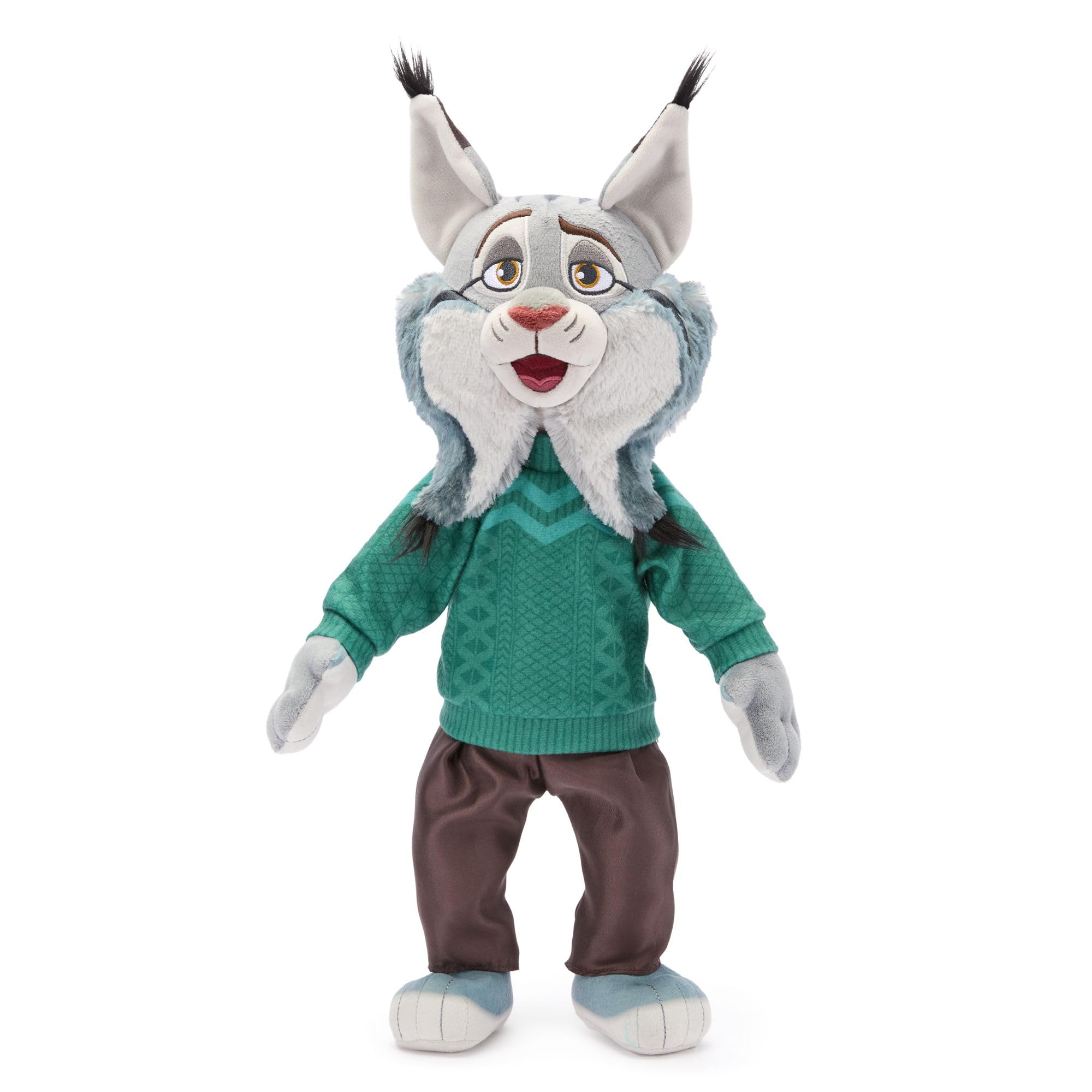 Официальная плюшевая игрушка Дисней Store Pawbert Lynxley - Зверополис Два игрушки для девочек и мальчиков - Милая плюшевая игрушка-животное с детализированной плюшевой лепкой и