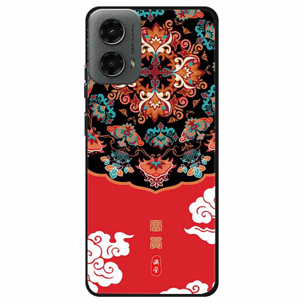 

For Motorola Moto G 5G (2024)/G Play (2024) 4G Soft Case Unique Pattern Design Slim TPU Phone Cover Wealthy Abundance