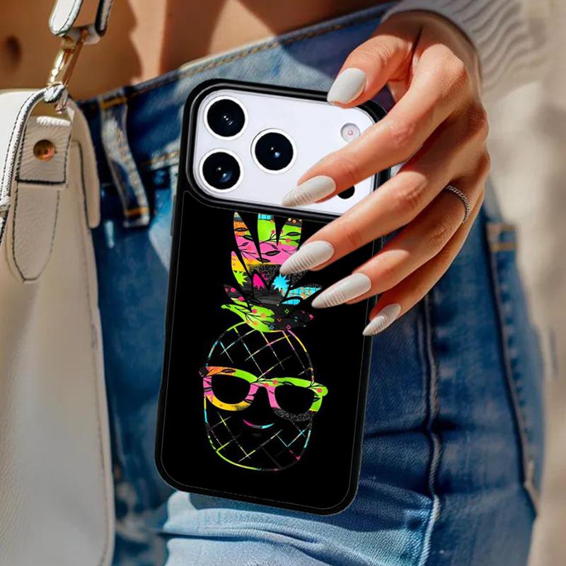Pineapple Summer Phone Case For iPhone 17 Air 14 15 13 12 Max Cover For Apple 16e 11 Pro Max Plus Coque
