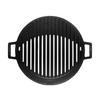Lava Cast Iron Round Barbecue Grill. Dual Handle, Dia. Ø 37cm.