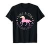 Funny Quote for Just a Girl Who Loves Horses and Riding Horses T-shirt