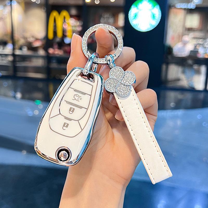 Chevrolet Car Key Case for Cruze, Aveo, Trax, Blazer, Cavalier, Sail