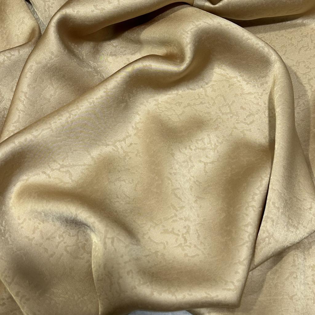 Dark Patterned Jacquard Smooth Satin Fabric Suitable for Wedding Dresses Formal Gowns and Designer Clothing Fabrics