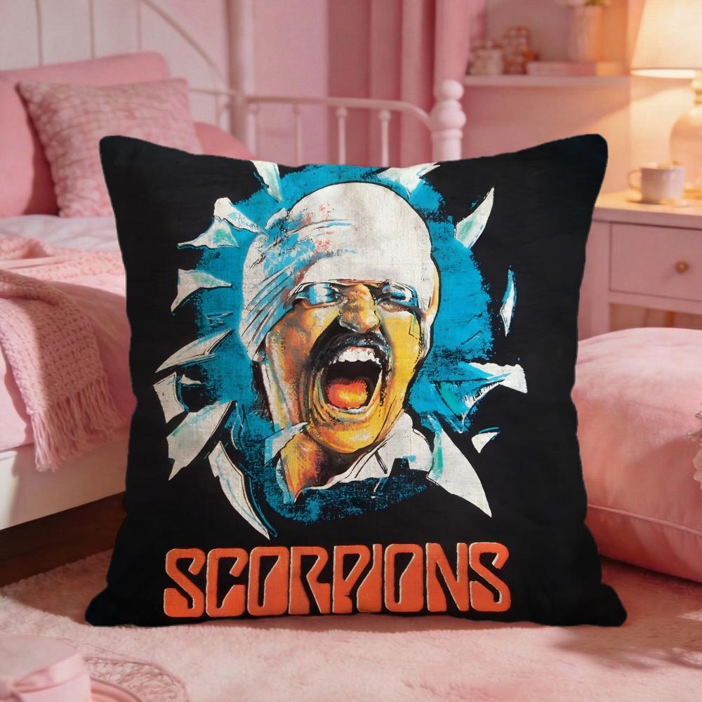 Scorpions Band Hot Cushion Cover Premium Comfort Reversible Pillow Cove Two In One Design For Any Room  Car Interior