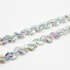 Wonderful Design Rhinestone Flower Chain Trim Sew on Horse Eye Crystal Glass Ribbon Applique Trim Sew on Clothes Bag Accessories
