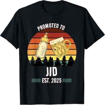 Funny New Grandpa Design - Promoted To Jid 2025 T-Shirt