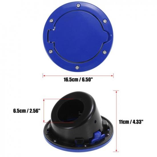 Blue Car Gas Filler Fuel Tank Cap for Jeep Wrangler JK Unlimited 2007-2018