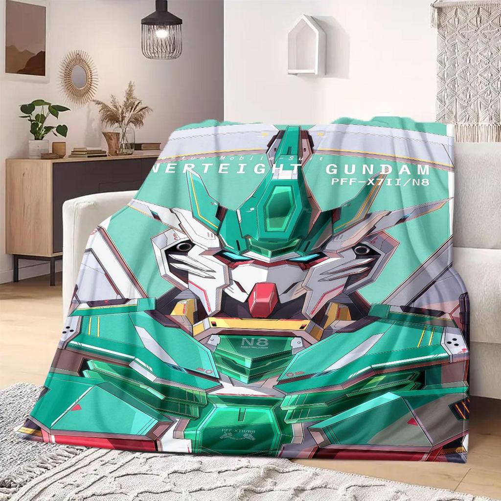 Gundam RX-78-2 Print Blanket Warm Comfortable Flannel Blanket Suitable for Bedrooms,Sofas,Beds,Chairs,Picnics,Travel
