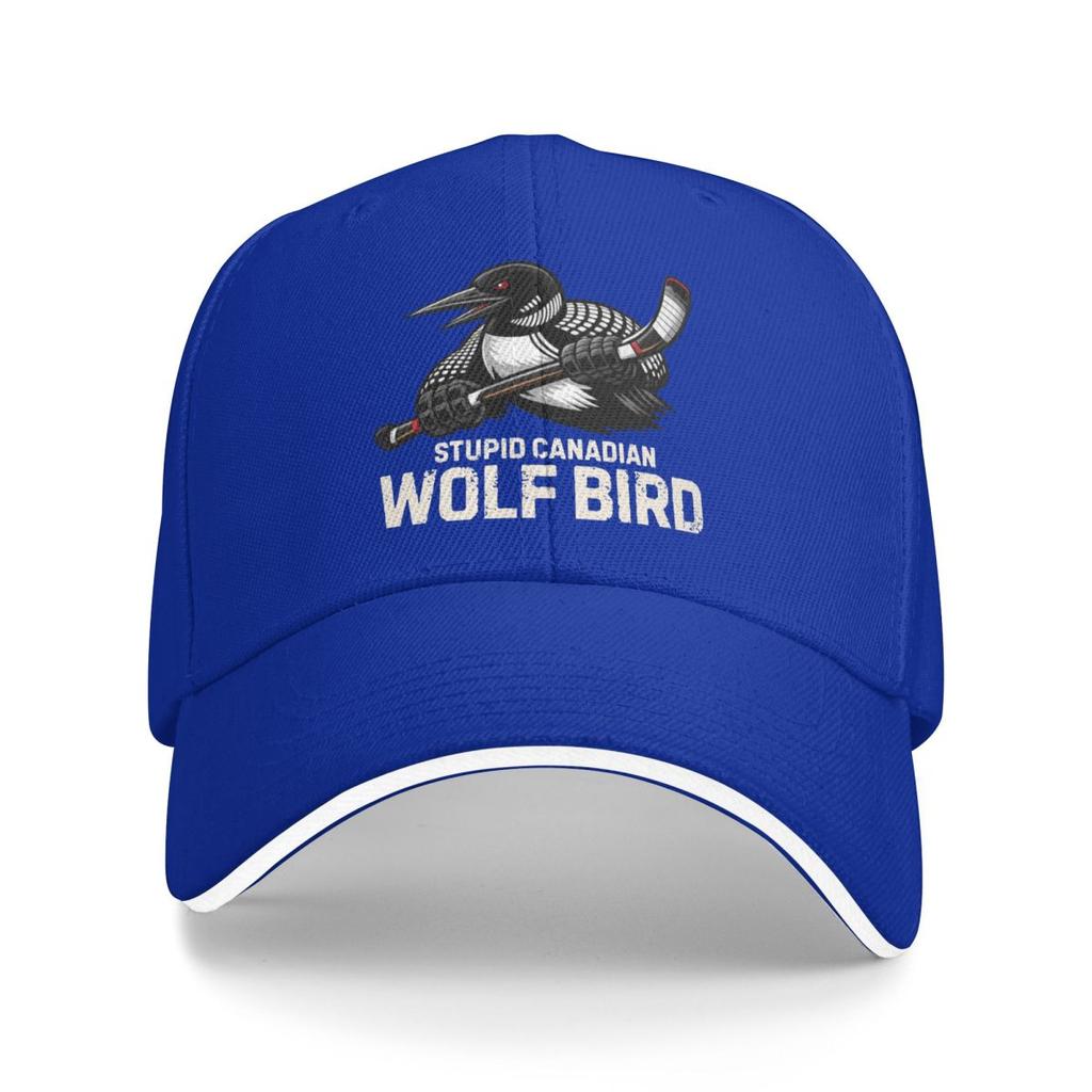 Baseball Caps Stupid Canadian Wolf Bird Fun Loon Customized FeUnisex Unisex Outdoor Summer Caps