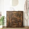 VidaXL Buffet avec tiroirs chêne fumé 100,5x35x98,5 cm bois ingénierie, meuble de rangement, buffet, meuble d'entrée, meuble 3328457