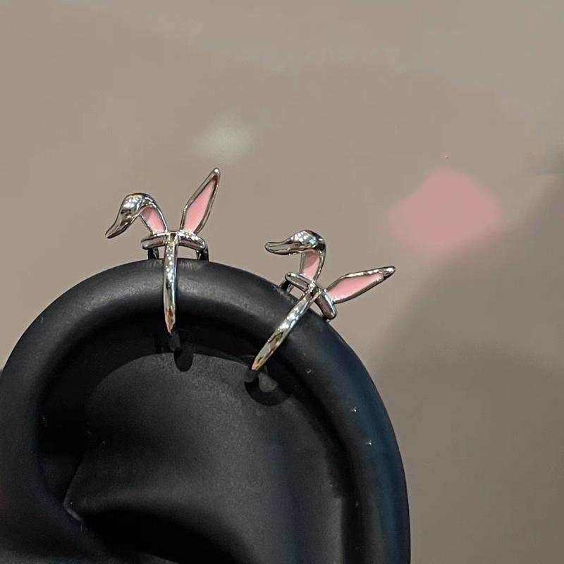 Adorable Rabbits Ear Bone Ear Cuffs Alloy Accessories Comfortable Wear for Casual or Formal Occasions