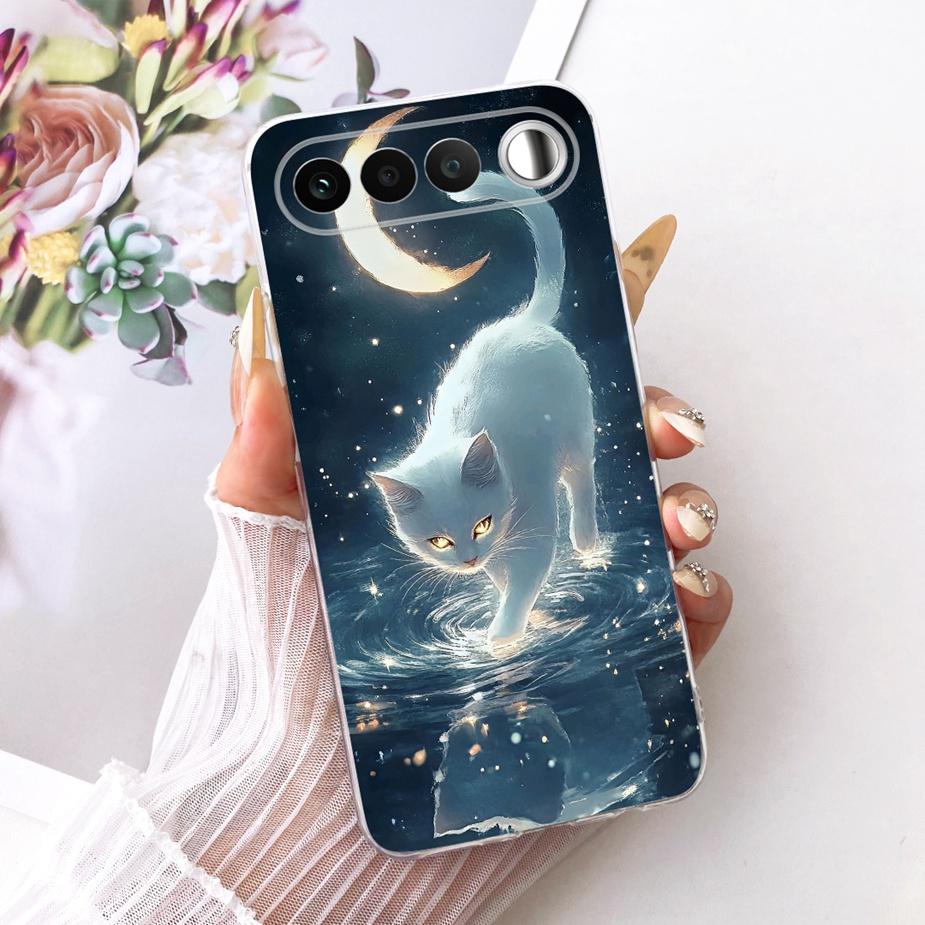 For Realme 16 5G Case RMX5171 Cute Cat Fashion Painted Cover Soft Silicone Protective Shell For Realme 16 Realme16 5G Phone Case