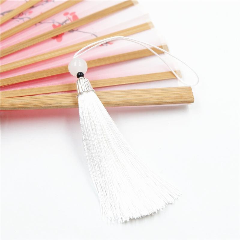 Material Antic DIY Lung cu Franjuri pentru Urechi, Mare, Pandantiv Nod Chinezesc, Articol de Păr, Accesorii Bijuterii Agățate pentru Urechi din Mătase de Gheață