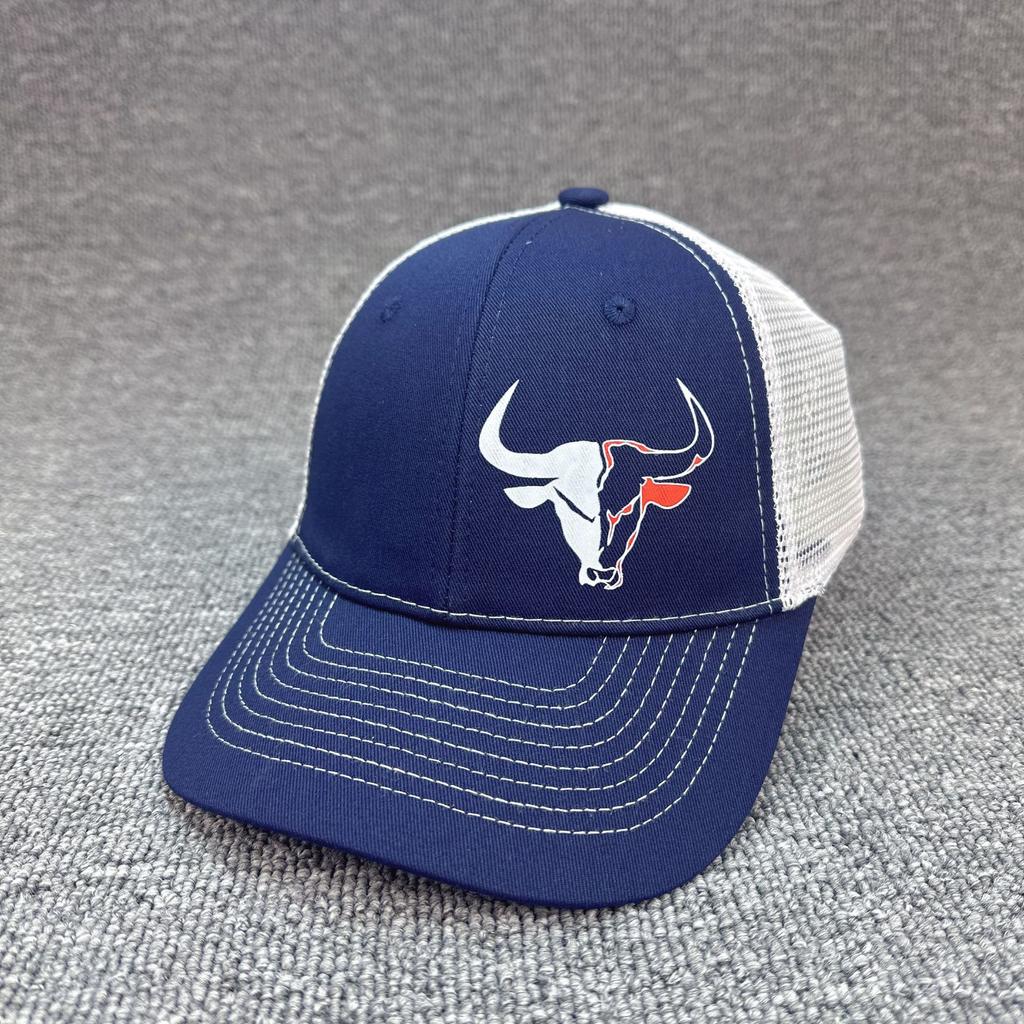 2026 Bull Head Print Breathable Mesh Hats Summer Richardson Truck Driver Hat Men Women Outdoor Baseball Cap Fishing Peaked Caps