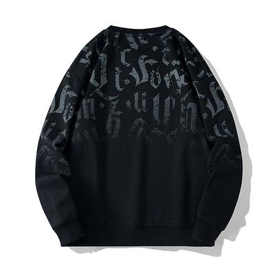 Spring and Autumn Loose Sweater Men Plus Size Round Neck Casual Men's Long Sleeve Sweater