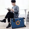 Aluminum Frame Leather Suitcase 20"/28" with Universal Wheels for Men, Women, Students