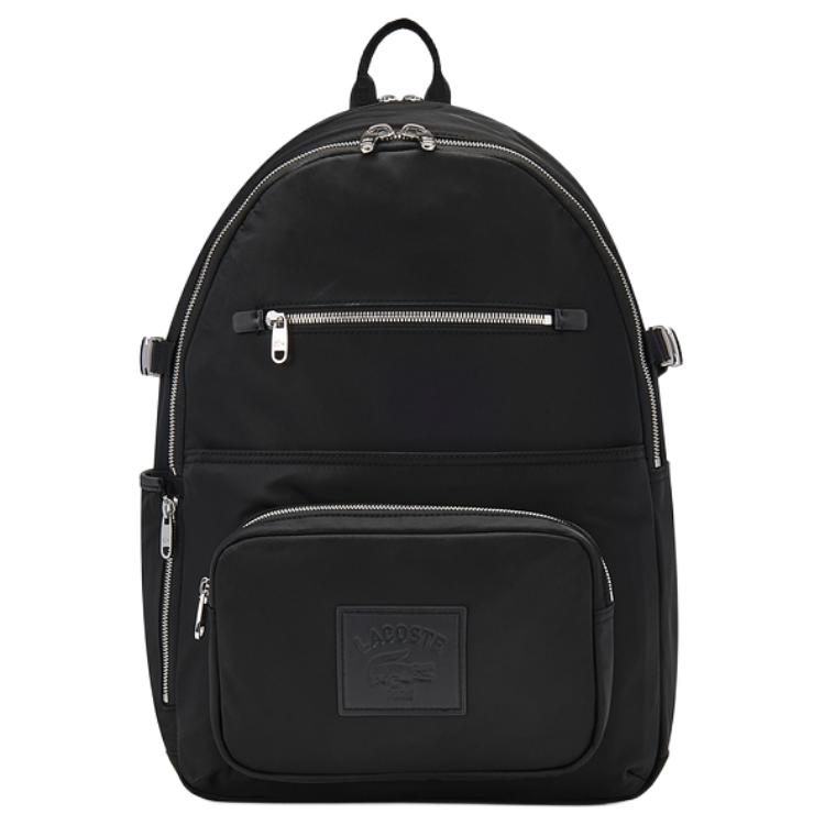 Lacoste Fashion Versatile Practical Backpack Men backpack Black NH5077IX-000 Black