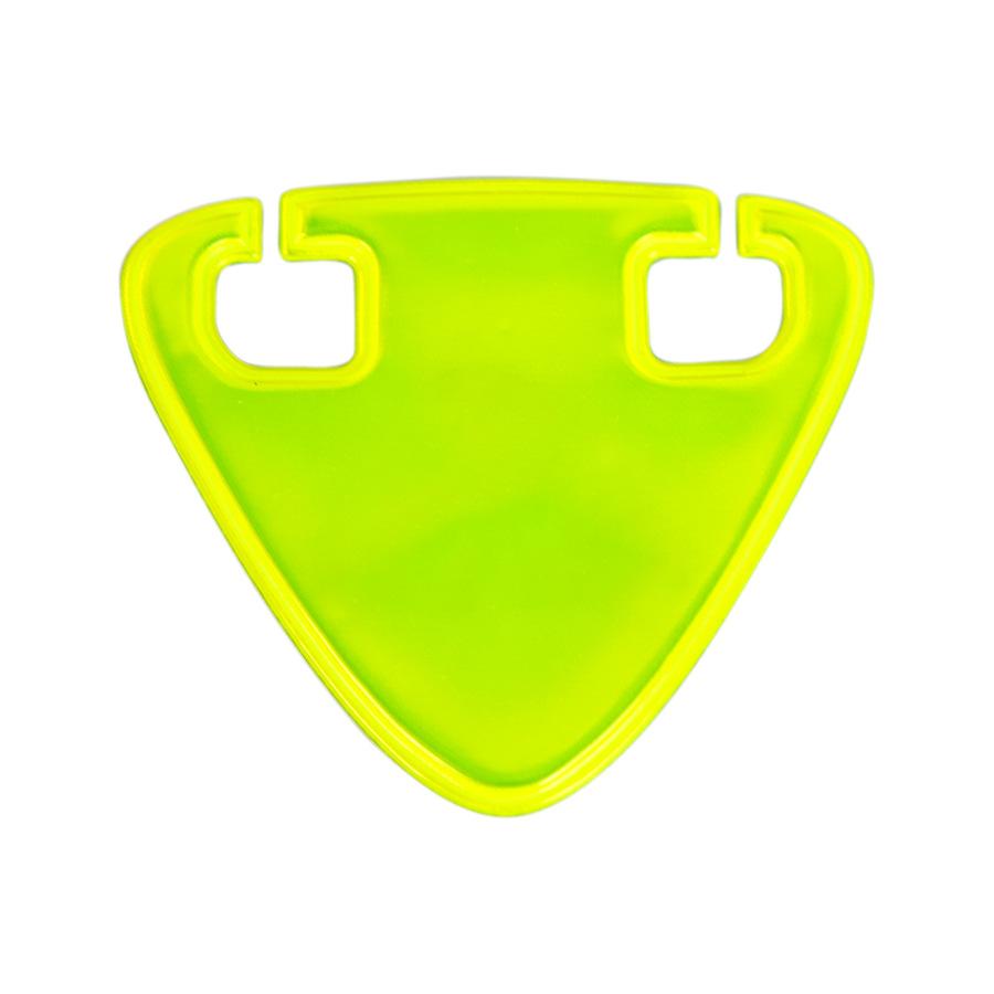 

Bicycle Safety Reflectors Warning Reflective Stickers High-Visibility Triangle Signs Designed for Nighttime Cycling Safety. зелёный