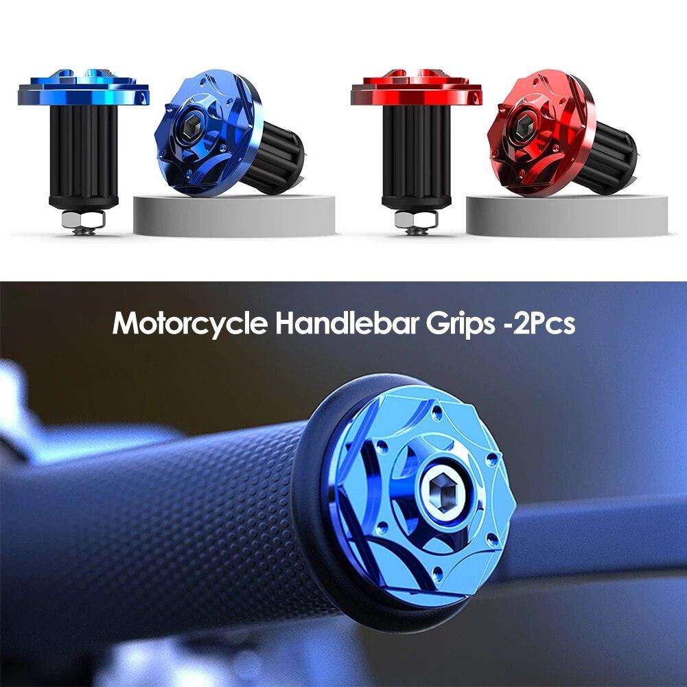 2 STÜCKE Motorrad Lenkerenden Stecker Griffe Stecker Aluminium Lenkerkappen Motorrad für Honda Yamaha KTM Dirt E-Bike Zubehör