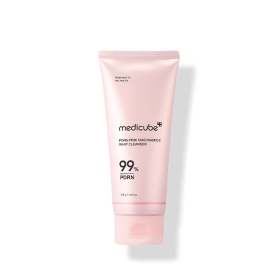 Medicube PDRN Pink Niacinamide Whip Cleanser 120g Hydrating & Skin Brightening Foam