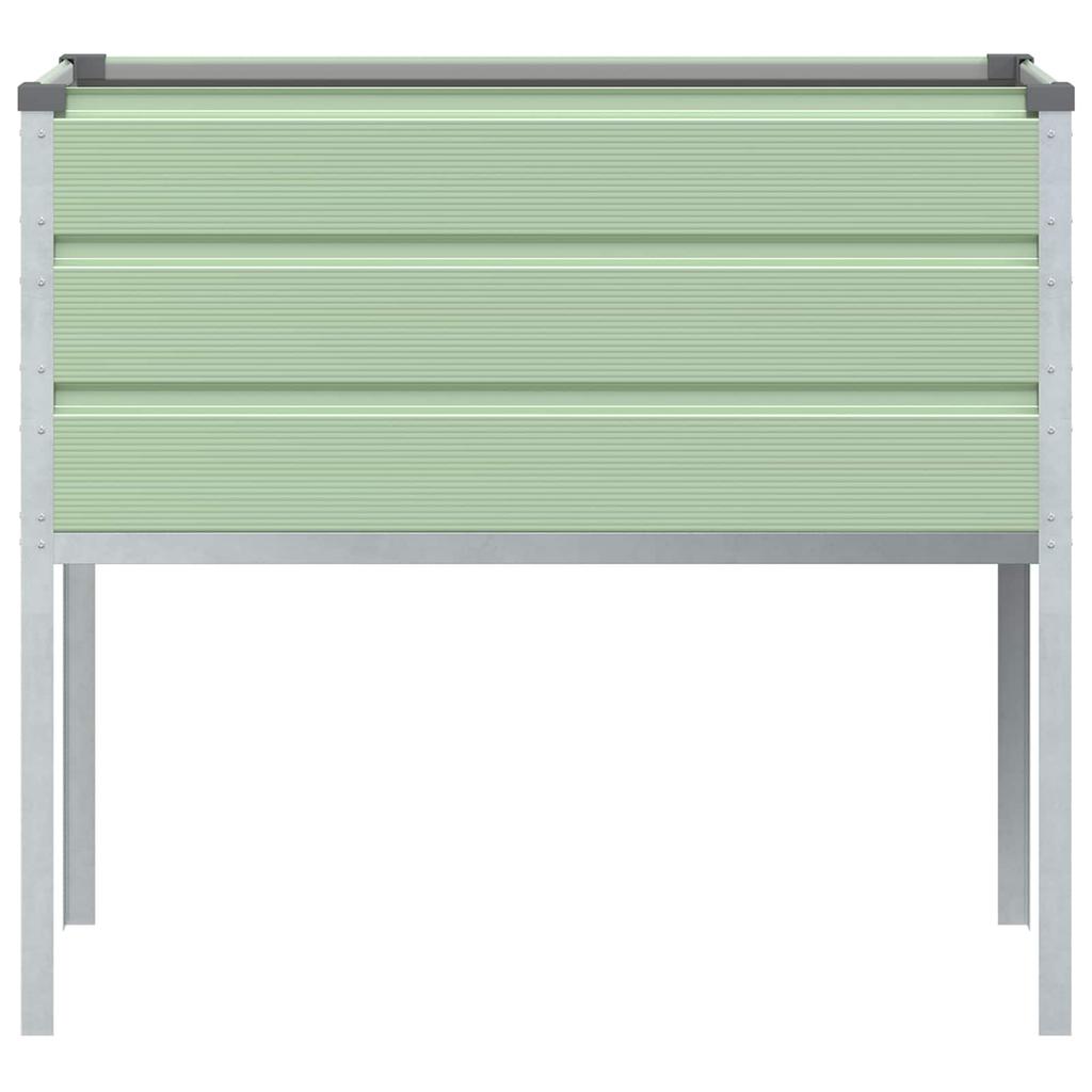 Planter Pastel Green 100 X 45 X 90 Cm Galvanized Steel
