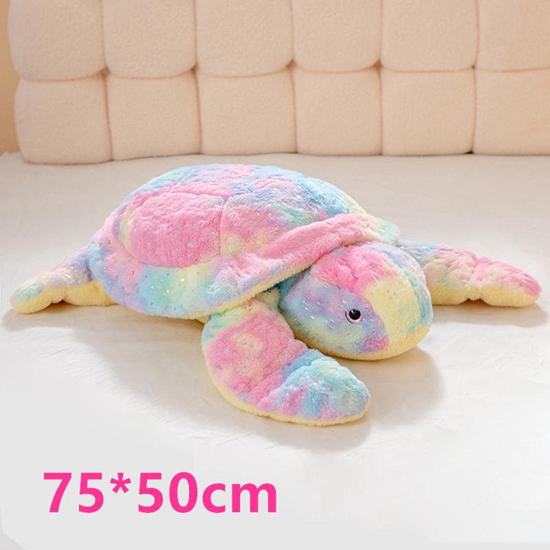 لعبة سلحفاة قطيفة كاواي محشوة حيوان ناعم وسادة سلحفاة بحرية وسادة ديكور منزلي هدية عيد ميلاد للأطفال الفتيات
