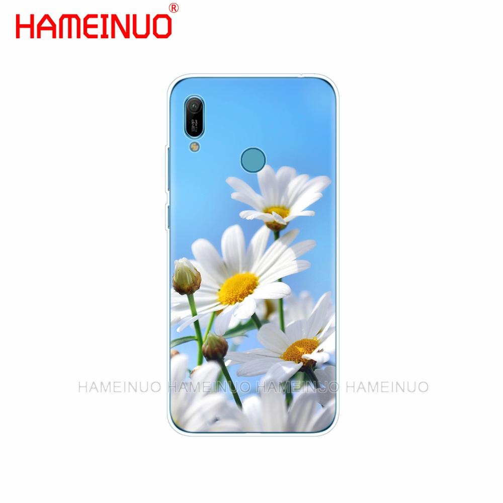 Funda de silicona para teléfono para huawei Y5 Y6 Y7 Y9 PRO PRIME 2019 honor 8s 8a 20 LITE PRO 10i view 20 V20 mariquita de cuatro hojas margarita